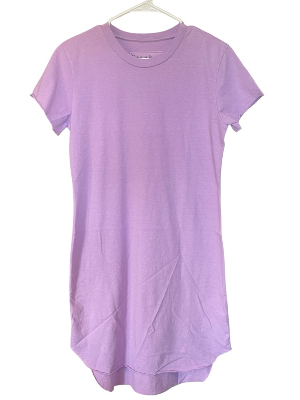 Frank & Eileen Mini Harper Tee Dress Violet Size Small Cotton Casual